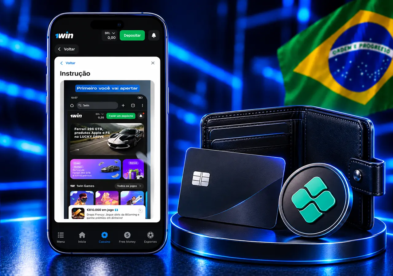 Etapas de envio do pagamento e conferência do saldo creditado